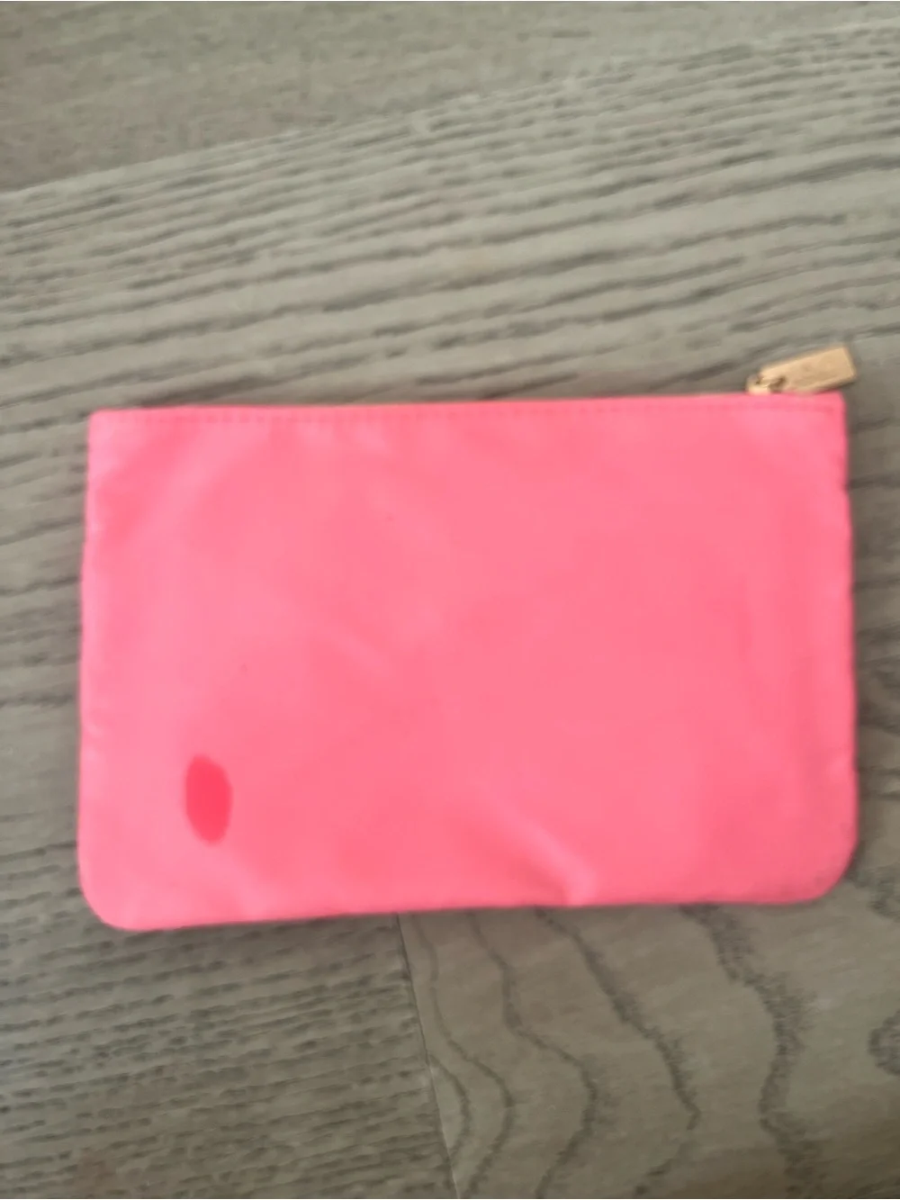 ipsy Pink Cosmetic Bag with Red Bow Accent